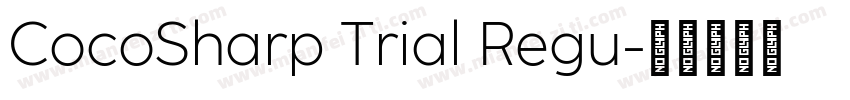 CocoSharp Trial Regu字体转换